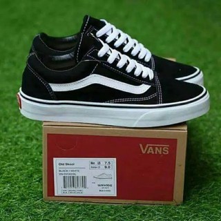 Hitam รองเท้า Vans สีดํา สําหรับผู้ชาย