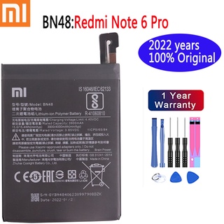 2022 years High Quality xiaomi Original Battery For Xiaomi Redmi Note 6 Pro Red rice Note6 Pro 4000mAh BN48 Phone Batter