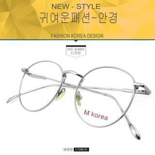 Fashion แว่นตากรองแสงสีฟ้า รุ่น M korea 5110 สีเงิน ถนอมสายตา (กรองแสงคอม กรองแสงมือถือ) New Optical filter