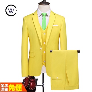 ชุดสูทกีฬา 711-Lemon Yellow PK9180 70D0 พลัสไซซ์ สําหรับผู้ชาย