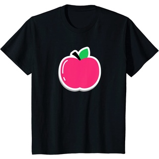 เสื้อยืดผ้าฝ้ายพรีเมี่ยม เสื้อยืด พิมพ์ลายแอปเปิ้ล 80s น่ารัก ไม่ซ้ําใคร และของขวัญ