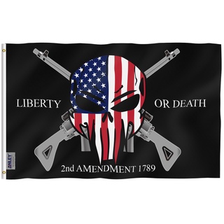 ธง Anley Liberty or Death 2nd Amendment 1789 ขนาด 90x150 ซม.