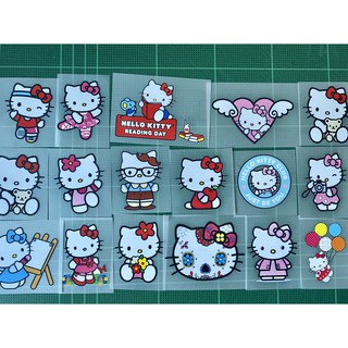 ตัวรีดติดเสื้อ Hello kitty 2 🍒 แผ่นฟิมล์รีดร้อน อาร์มติดเสื้อ DIY คิตตี้ 🍒