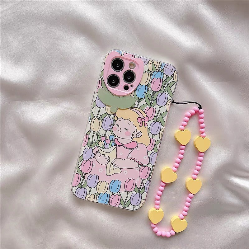 พร้อมส่งในไทย-เคสโทรศัพท์-เคส-เคสมือถือ-เคส-tpu-เคสนิ่ม-เลนส์หัวใจ-สายกางโปงชมพู-tpu-r1757