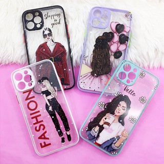 A02 A02s A12 A32(5G) เคสใสกากเพชร เคสกริตเตอร์ เคสขอบสี เคสแฟชั่น