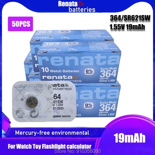 RETAIL New 50Pcs AG1 AG 1 Watch Clock Battery Pilas LR621 LR 621 LR621W SR621SW SR621 1.55V Button Coin Cell Batteries