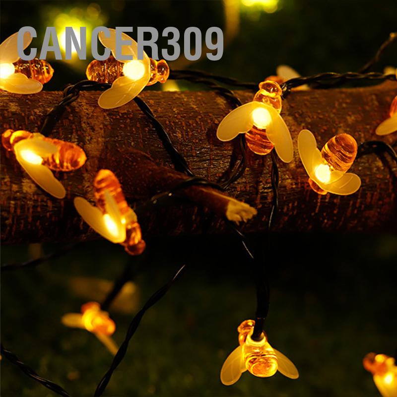 cancer309-สายไฟหิ่งห้อย-led-รูปผึ้ง-ใช้พลังงานแสงอาทิตย์-กันน้ํา-สําหรับตกแต่งสวน-คริสต์มาส