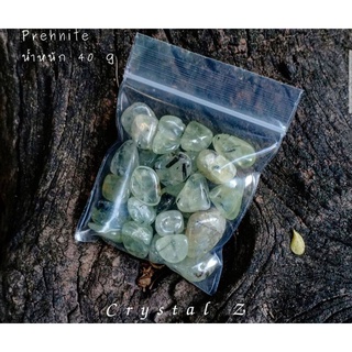 พรีไนต์ | Prehnite 💚🌳หิน #ขัดมัน ติดสีดำ #ทัวมาลีน ขนาด 5-10 mm หินดิบ หินธรรมชาติ หินสะสม