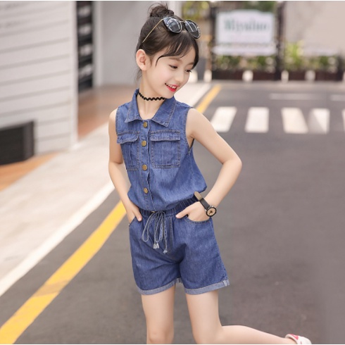 dงาม-ชุดเซ็ตเด็กหญิงฤดูร้อนสไตล์เกาหลี-เสื้อผ้าแฟชันเด็กหญิงสองชิ้น-ชุดเสื้อกางเกงขาสั้น