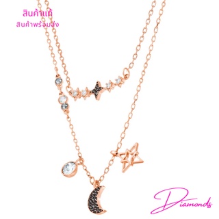 พร้อมส่ง❗สร้อยคอ สวารอฟสกี้ Swarovski Glowing Moon and Star Necklace ของแท้ 100% ของขวัญสำหรับคนพิเศษ