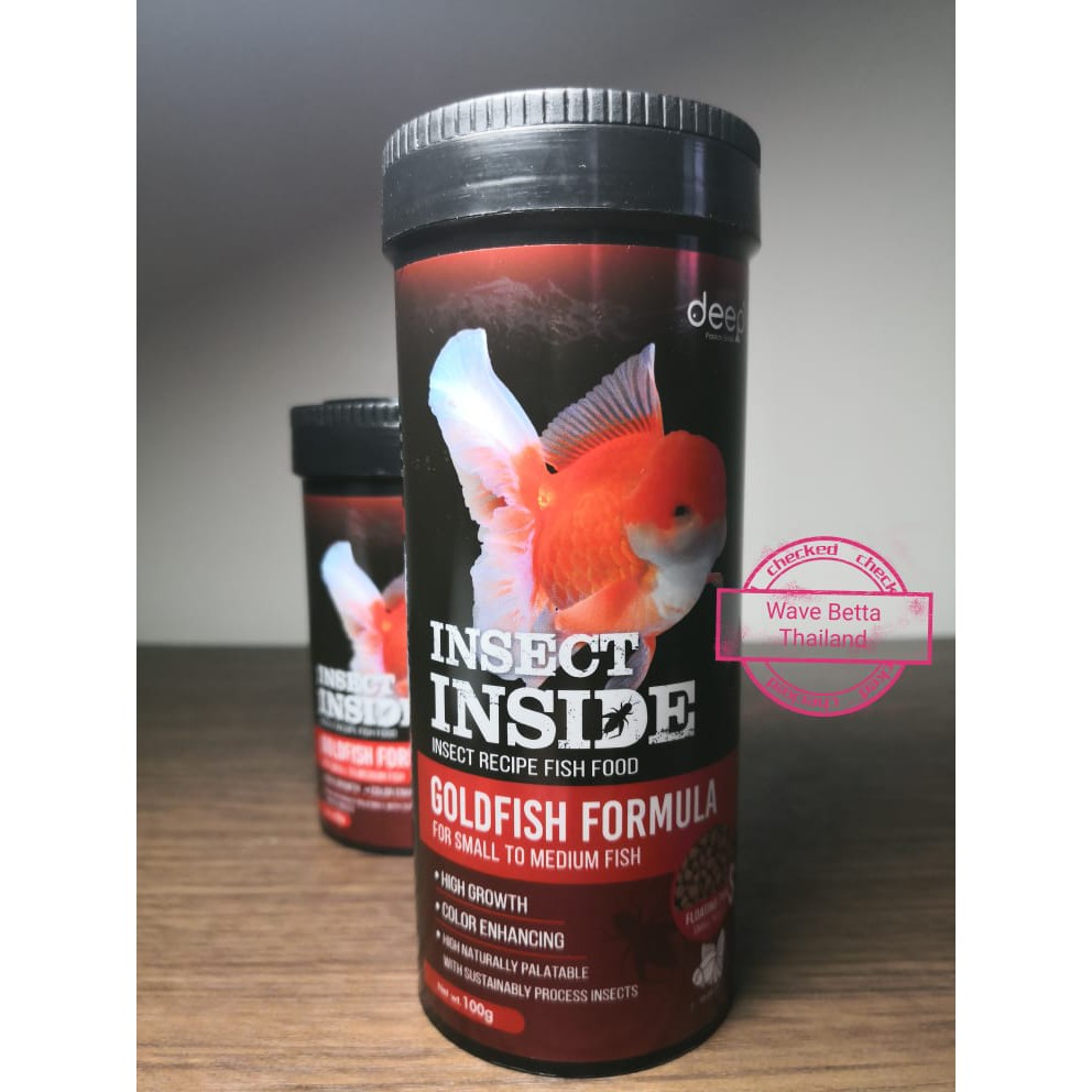 อาหารปลาทอง DEEP INSECT INSIDE!! (สูตรผสมโปรตีนจากแมลง โปรตีนสูง เร่งโต ...