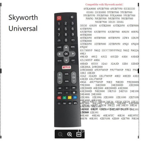 รีโมตคอนโทรล-coocaa-skyworth-smart-tv-เข้ากันได้กับ-skyworth-tv-ทุกรุ่น