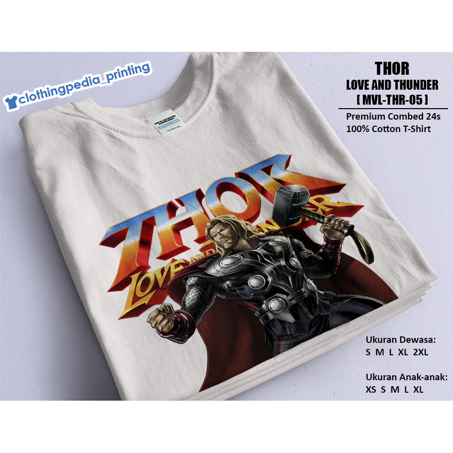 เสื้อยืด-พิมพ์ลายซุปเปอร์ฮีโร่-thor-love-and-thunder-avengers-สําหรับผู้ชาย