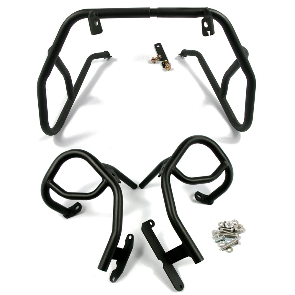 Lorababer Motorcycle Upper Lower Engine Guard Crash Bar Falling Bumper