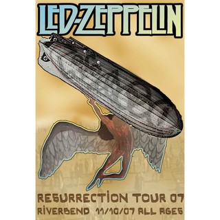โปสเตอร์ Led Zeppelin เลดเซพพลิน Rock Poster รูปภาพติดห้อง ตกแต่งผนัง โปสเตอร์วงดนตรี โปสเตอร์ติดผนัง โปสเตอร์วงร็อค