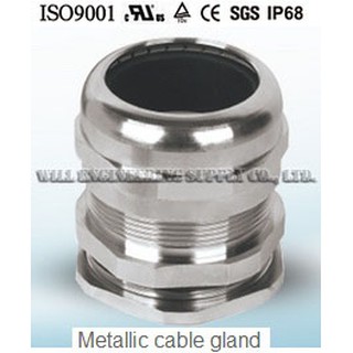 เคเบิ้นแกรนทองเหลืองชุปนิคเกิ้ล (Nickel Brass Cable Gland) เกลียว M72 และ M75 ระดับกันฝุ่นกันน้ำ IP68