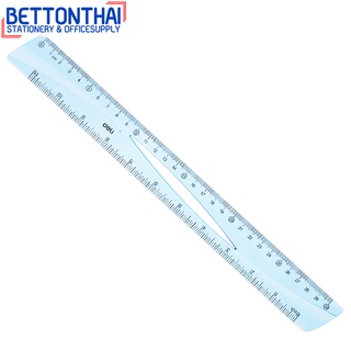 Deli H11 Ruler ไม้บรรทัดแฟนซี ยาว 30 เซนติเมตร (แพ็ค 1 ชิ้น) ไม้บรรทัด ไม้บรรทัดแฟนซี เครื่องเขียน อุปกรณ์การเรียน