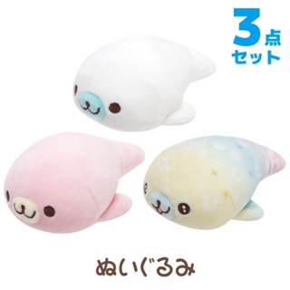 แท้ 100% จากญี่ปุ่น ตุ๊กตา เซ็ต 3 ชิ้น ซานเอ็กซ์ มาเมะโกมะ San-X Mamegoma Extreme Popularity Character Bean Sesame Seals