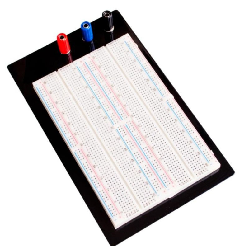 Platine D'expérimentation (breadboard) Sans Soudure 1660 Points ZY-204 Avec Prises Bananes