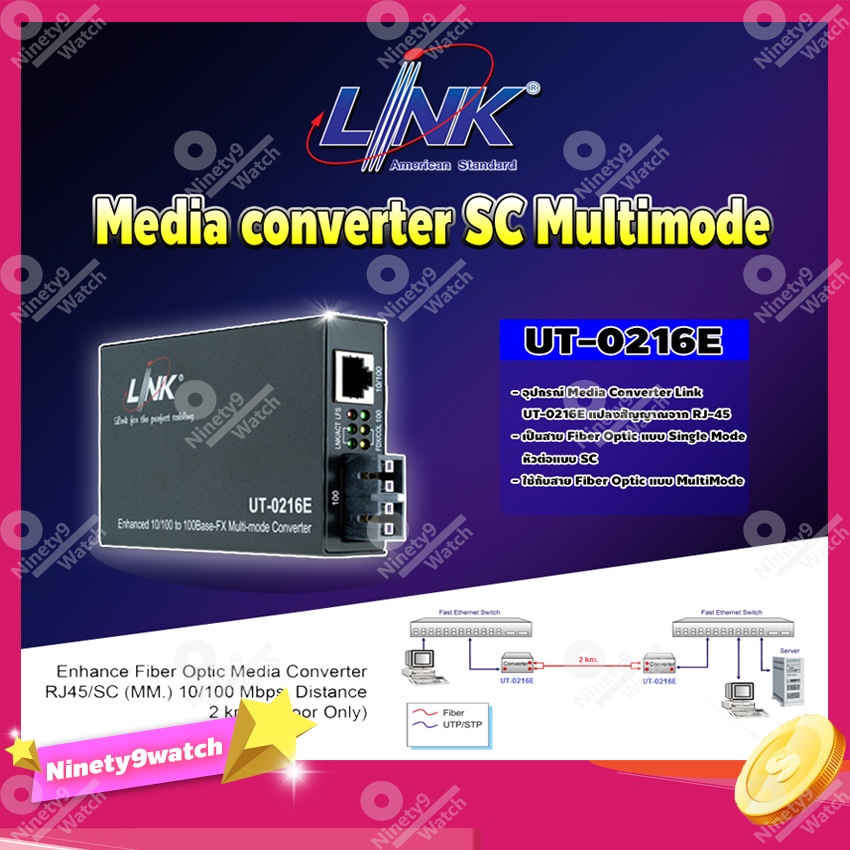 link-ut-0216e-media-converter-sc-multimode