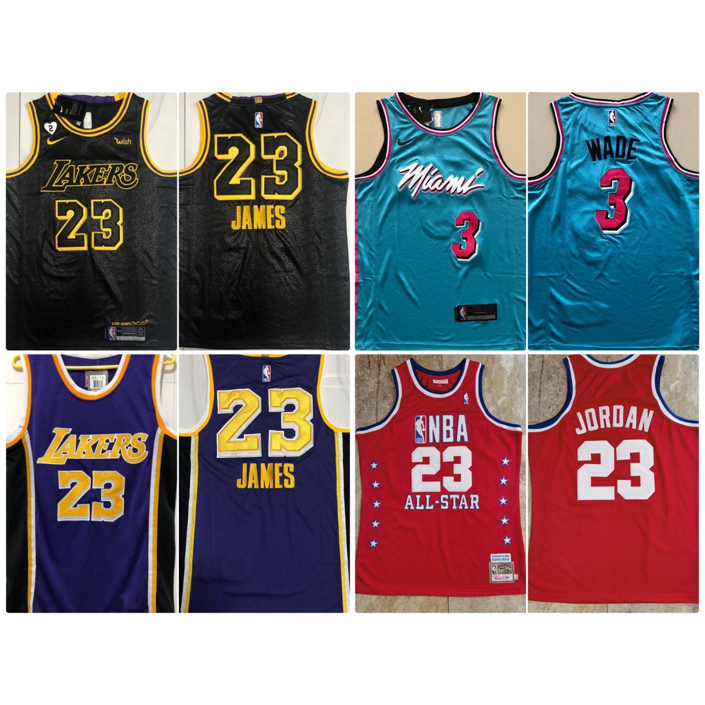 ภาพหน้าปกสินค้าเสื้อบาส NBA Jersey งาน Authentic : Jordan, LBJ, Wade เหมาะเล่นกีฬา บาส, ฟิตเนส, แฟชั่น