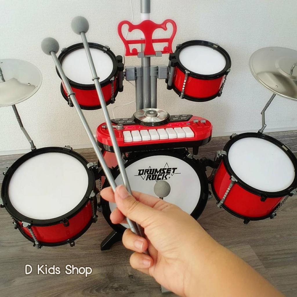 ของเล่นเด็ก-ของเล่นกลองเด็ก-กลองเด็ก-ชุดกลองเด็ก-กลองชุด-rock-drum-set-1902