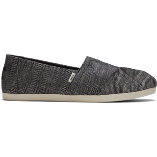 ภาพหน้าปกสินค้าTOMS รองเท้าลำลองผู้หญิง แบบสลิปออน (Slip on) รุ่น Alpargata Seasonal Black Mettalic Herringbone (Z) รองเท้าลิขสิทธิ์แท้ ที่เกี่ยวข้อง