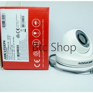 Hikvision DS-2CE56DOT-IR 1080p (2 ล้านพิกเซล) 3.6mm IR Turret Camera. ประกัน 3 ปี