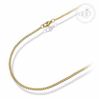 555jewelry สร้อยคอโซ่ ดีไซน์ Unisex สไตล์คลาสสิค รุ่น MNC-C104 - สร้อยสแตนเลส สร้อยคอผู้ชาย สร้อยคอผู้หญิง (CH10)
