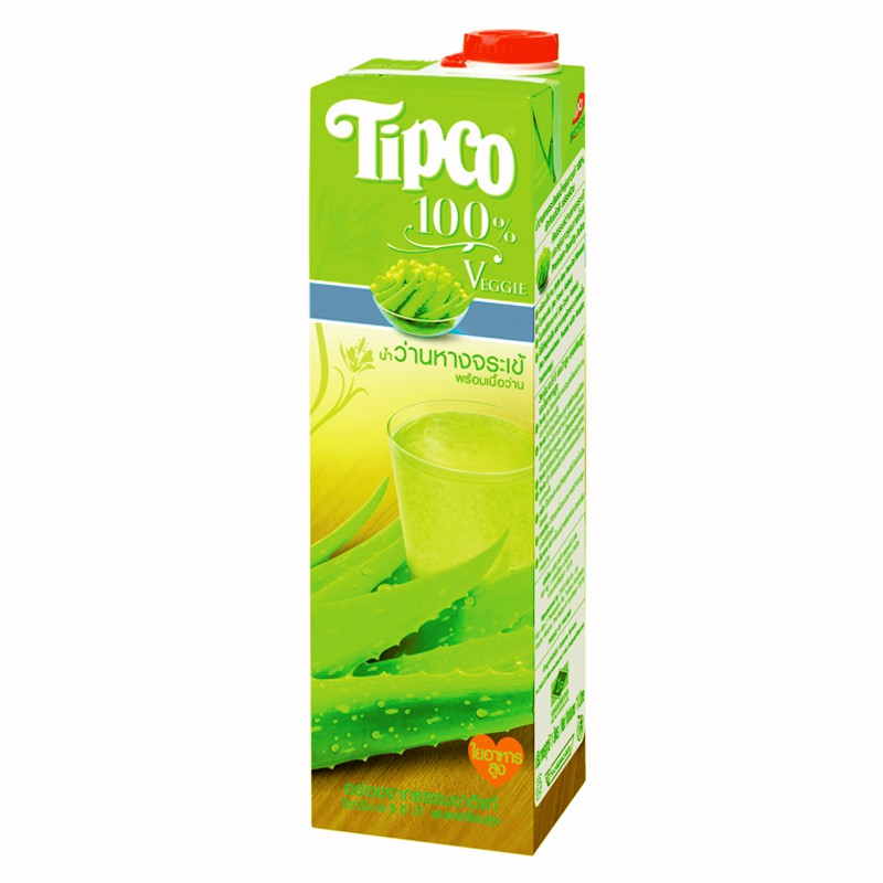 ทิปโก้-น้ำผลไม้แท้-100-น้ำว่านหางจระเข้พร้อมเนื้อว่าน-1000-มล