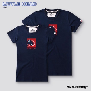 Rudedog เสื้อยืดแขนสั้นชาย/หญิง รุ่น Little Head สีกรม (ราคาต่อตัว)