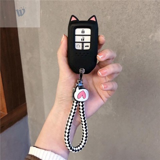 สินค้า ปลอกกุญแจรถยนต์ honda ปลอกกุญแจรถยนต์ toyota เคสกุญแจรถยนต์ honda❒น่ารักใหม่Civic cat clawชุดกุญแจเหมาะสำหรับฮอนด้าLingp