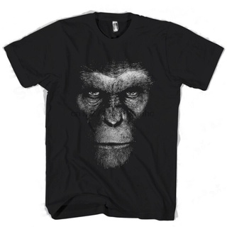 Gildan เสื้อยืดลําลอง พิมพ์ลายดาวเคราะห์ Apes Face Mans ใส่สบาย สําหรับผู้ชายS-5XL