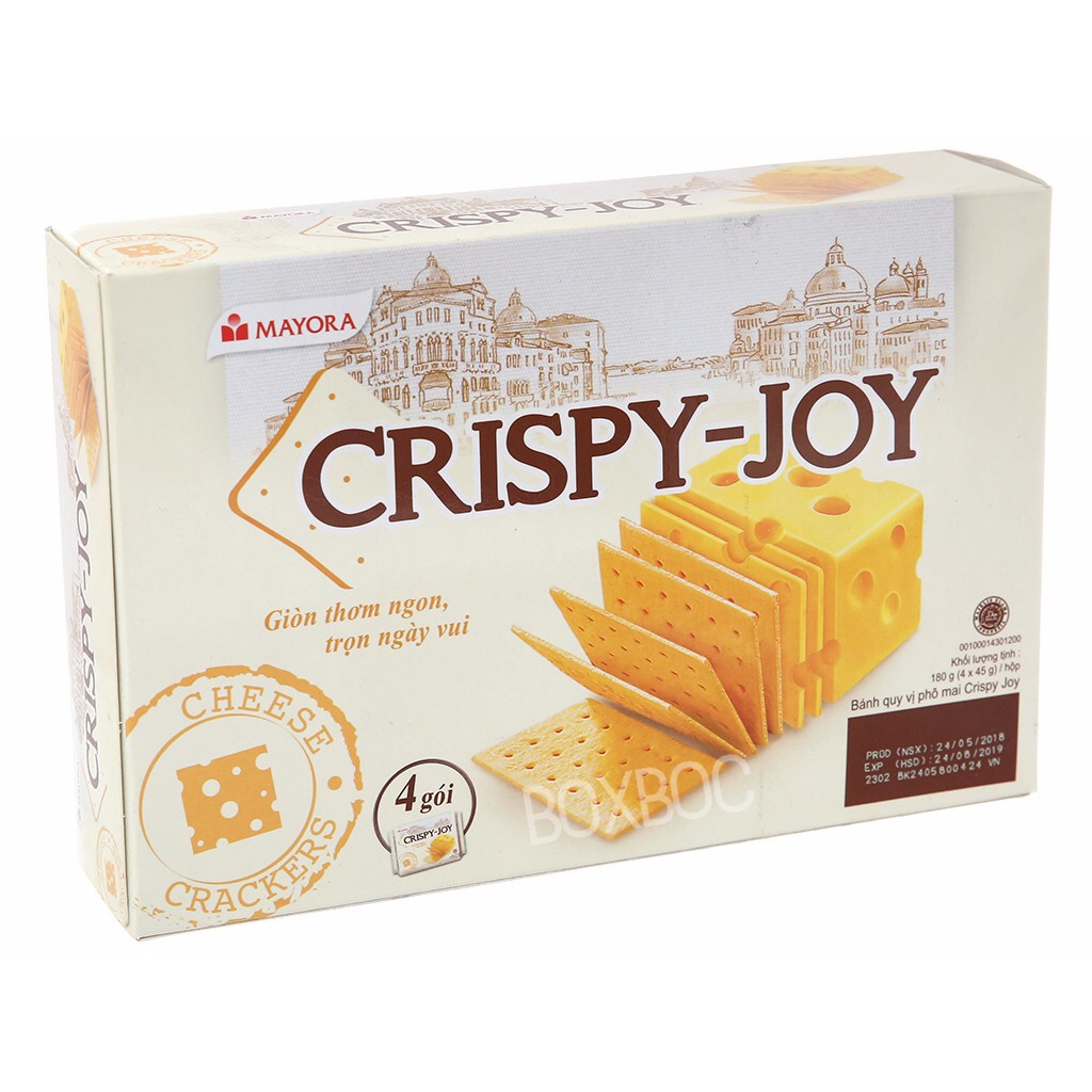 crispy-joy-คริสปี้จอย-บิสกิตรสชีส-แครกเกอร์แผ่นบางรสชีส-หอม-กรอบ-อร่อย-180g-1กล่องบรรจุ-4ห่อครับ