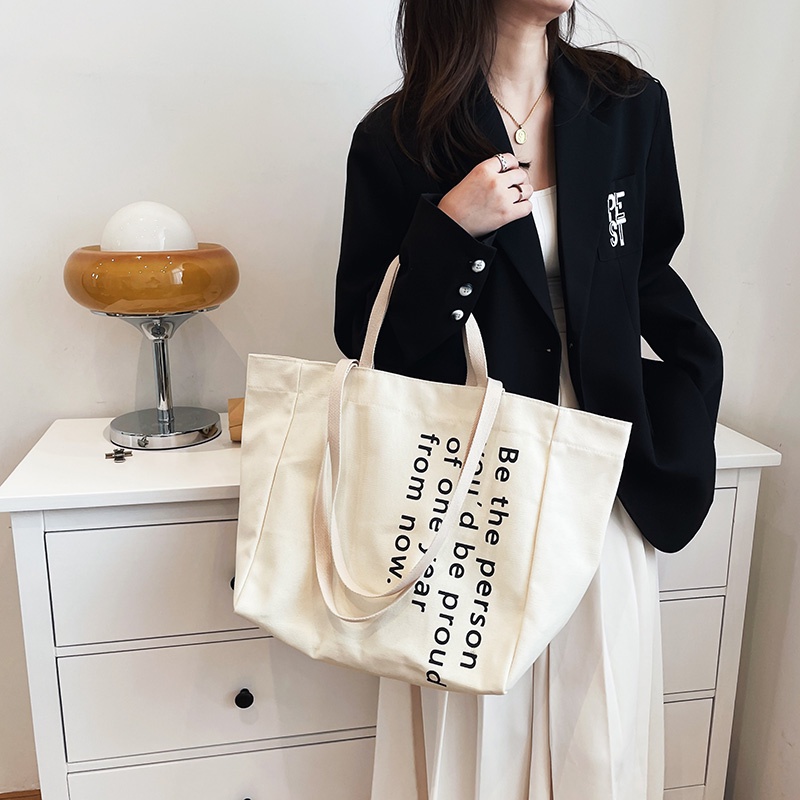 bag-1-bag1810-กระเป๋าผ้าแคนวาสใบใหญ่-be-the-person-มี4สาย-สะพายข้าง-ถือ
