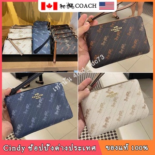 COACH ของแท้ 100%/กระเป๋าสตางค์/กระเป๋าใส่เหรียญ/กระเป๋าถือ/กระเป๋าคลัช/กระเป๋าหนังใส่เหรียญ/ซองใส่บัตร/ซองใส่กุญแจ