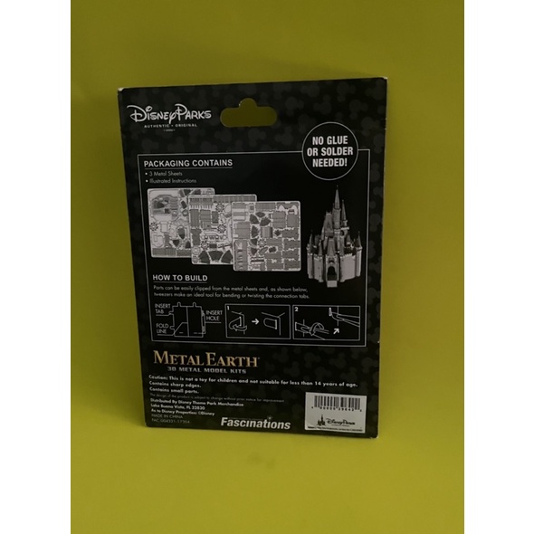 จิ๊กซอว์-โมเดล-ตัวต่อ-3มิติ-cinderella-castle-3d-puzzle-metal-model-kits-ส่งฟรี