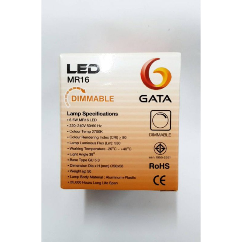 gata-dim-หลอด-led-6-5w-mr16-gu5-3-220v-หรี่ไฟได้-dimmable-หรี่แสง-แสงวอร์มไวท์