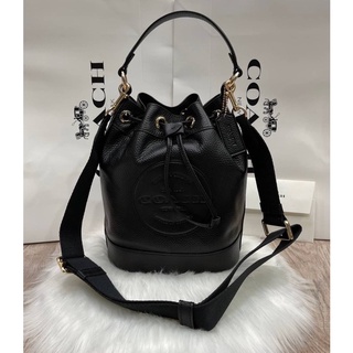 COACH C4100 DEMPSEY DRAWSTRING BUCKET BAG