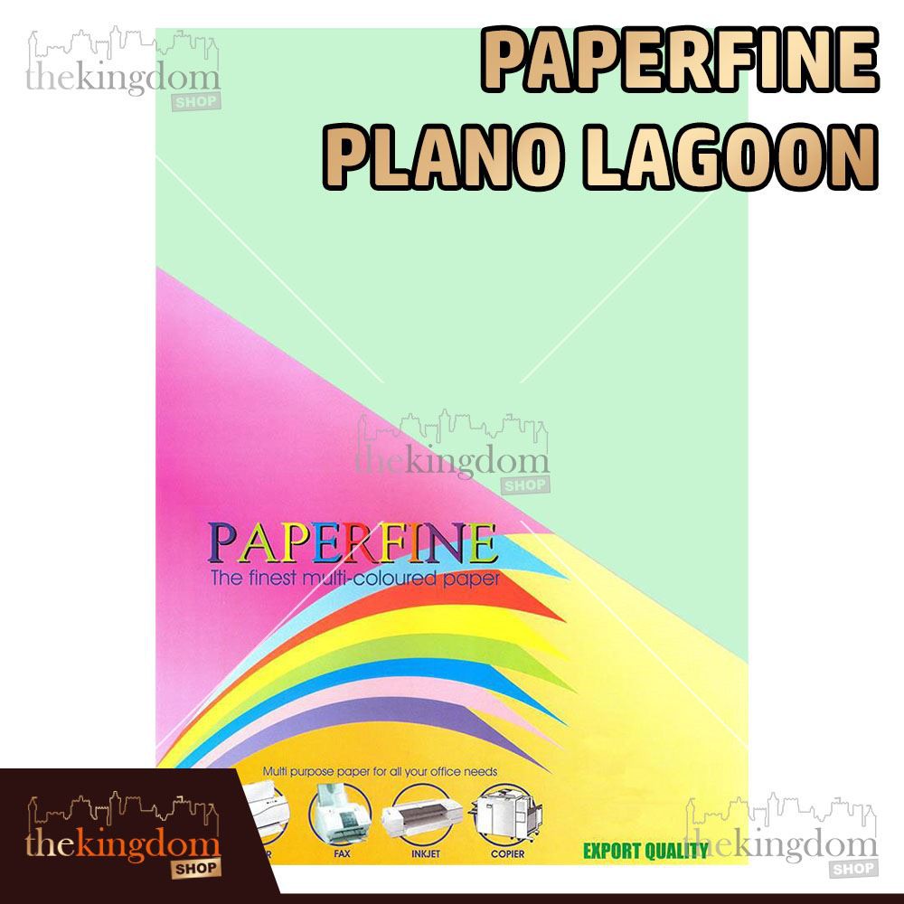 Paperfine HVS Plano Lagoon Color Paper 61x86cm บรรจุ 25 แผ่น รหัสสี 130 ...