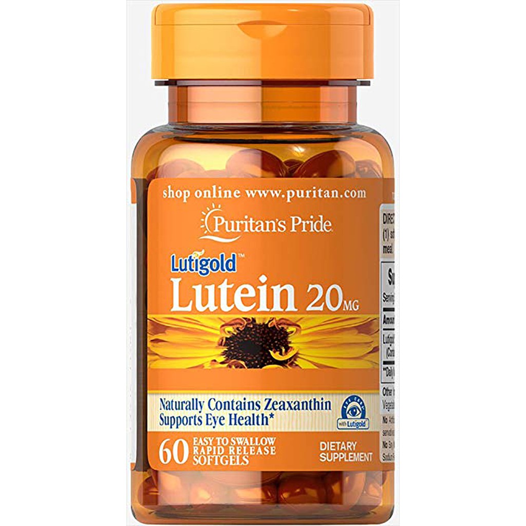 ภาพสินค้าLutein 20 mg 60/120 softgels Puritan's Pride จากร้าน iluxuryherb บน Shopee ภาพที่ 1