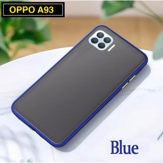 [ ส่งจากไทย ] Case OPPO A93 เคสออปโป้ เคสกันกระแทก ปุ่มสีผิวด้าน ขอบนิ่มหลังแข็ง เคสโทรศัพท์ พร้อมส่ง
