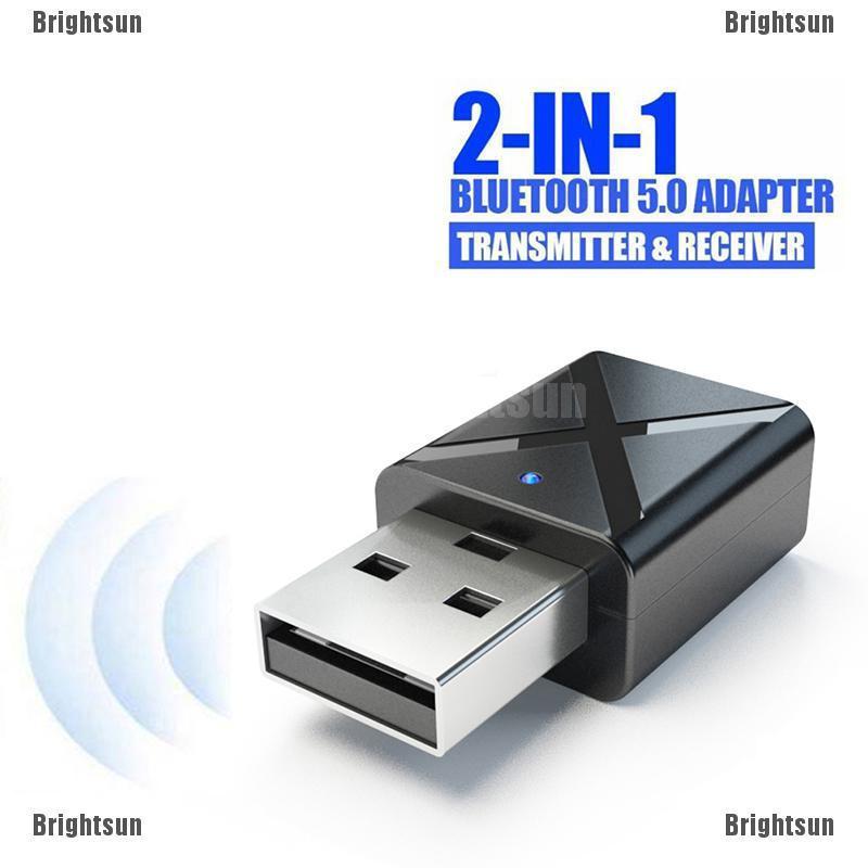 อะแดปเตอร์รับสัญญาณ 2-in-1 Wireless Audio USB Bluetooth FM Adapter 5.0