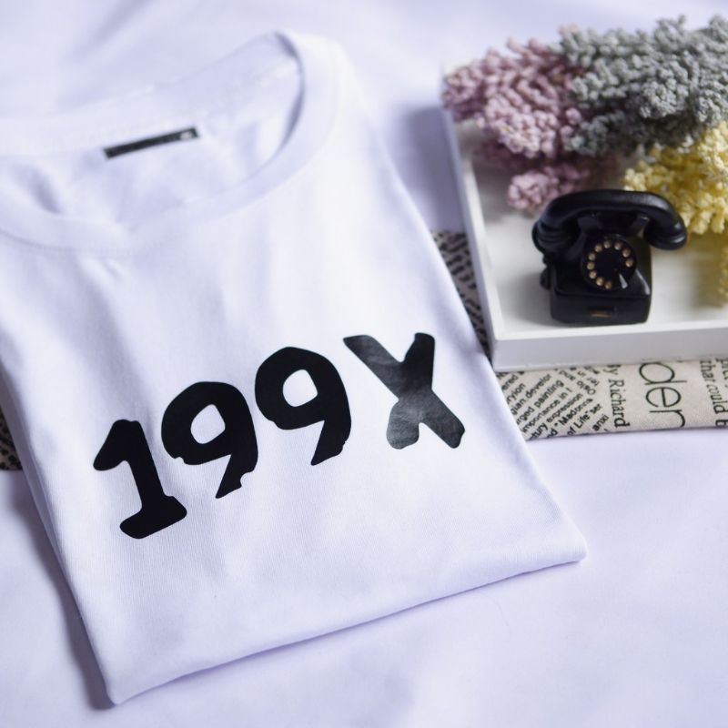 199x-มินิมอลปรับแต่งพิมพ์-tshirt-ผ้าฝ้าย-unisex-sl