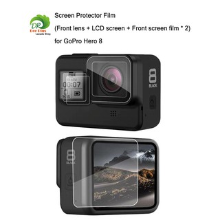 ฟิล์มกันรอยFilm(เลนส์หน้าและหน้าจอด้านหลัง)สำหรับ GoPro Hero 8(แบบใส)/Screen Protector Film(Front lens &amp; LCD screen)