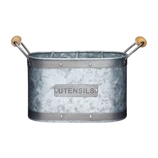 KitchenCraft Utensil Holder Steel Galvanized ที่ใส่อุปกรณ์เครื่องครัว รุ่น INDUTENHLD