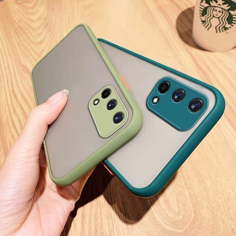 ส่งจากไทย-case-oppo-a95-4g-เคส-oppo-a95-4g-เคสกันกระแทก-ปุ่มสีผิวด้าน-ขอบนิ่มหลังแข็ง