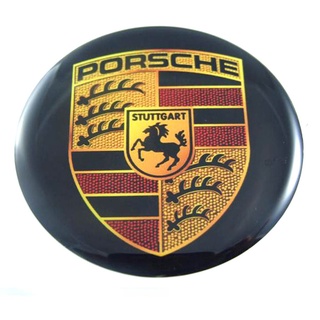 สติกเกอร์ติดดุมล้อ Porsche ขนาด 60mm. 1 ชุดมี 4 ชิ้น