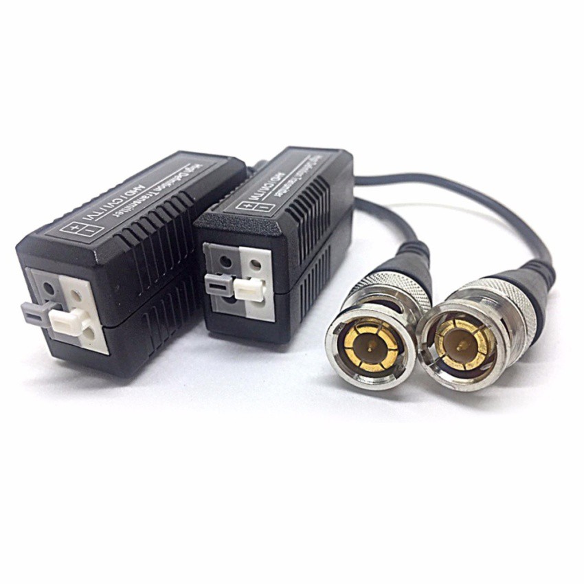 บาลัน-video-balun-ahd-cvi-tvi-อุปกรณ์-แปลงสายสัญญาณ-coaxial-rg6-เป็น-utp-สายแลน-lan-cat5e-cat6-3-คู่