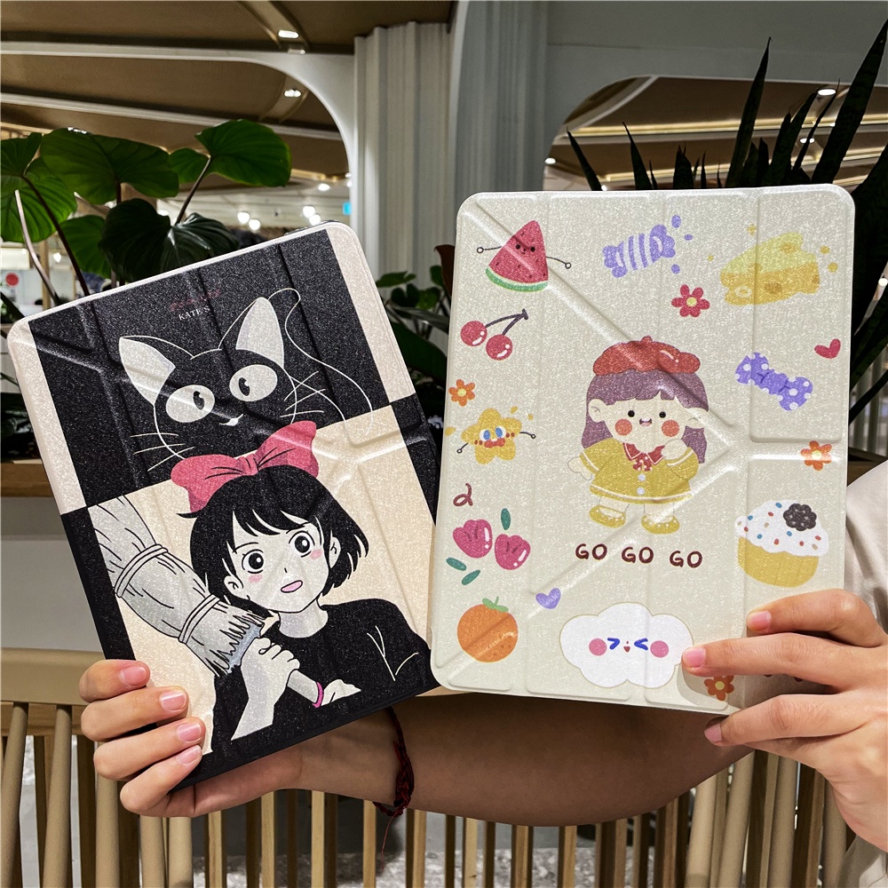 เคสไอแพดตัววาย-gen7-gen8-gen9-ด้านหลังโปร่งใส-10-2-ปกตัว-yพร้อมช่องใส่ปากกา-พับได้ทุกรูปแบบ-air4-air5-10-9-gen5-6-9-7